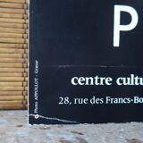 Affiche cartonnée, Picasso, Centre culturel du Marais, années 80