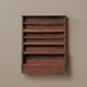Antique solid wood wall shelf, France, 19th century