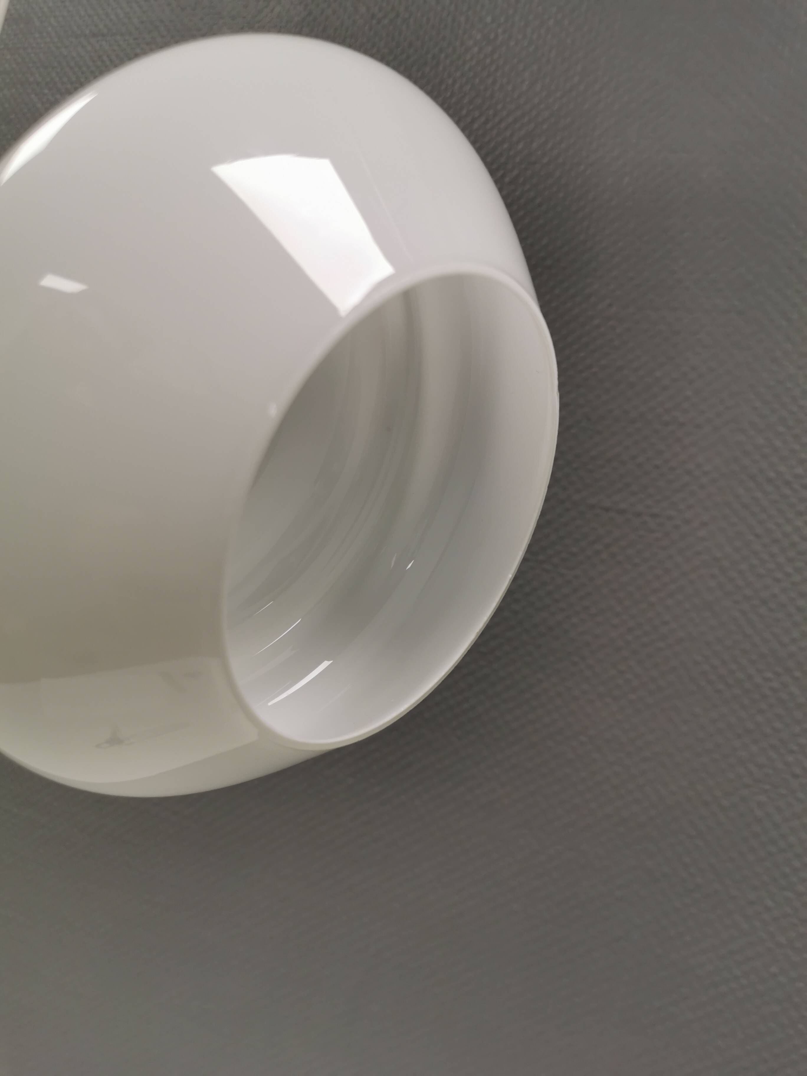 Small hanging lamp in opal glass, Danish and from the 1980s.