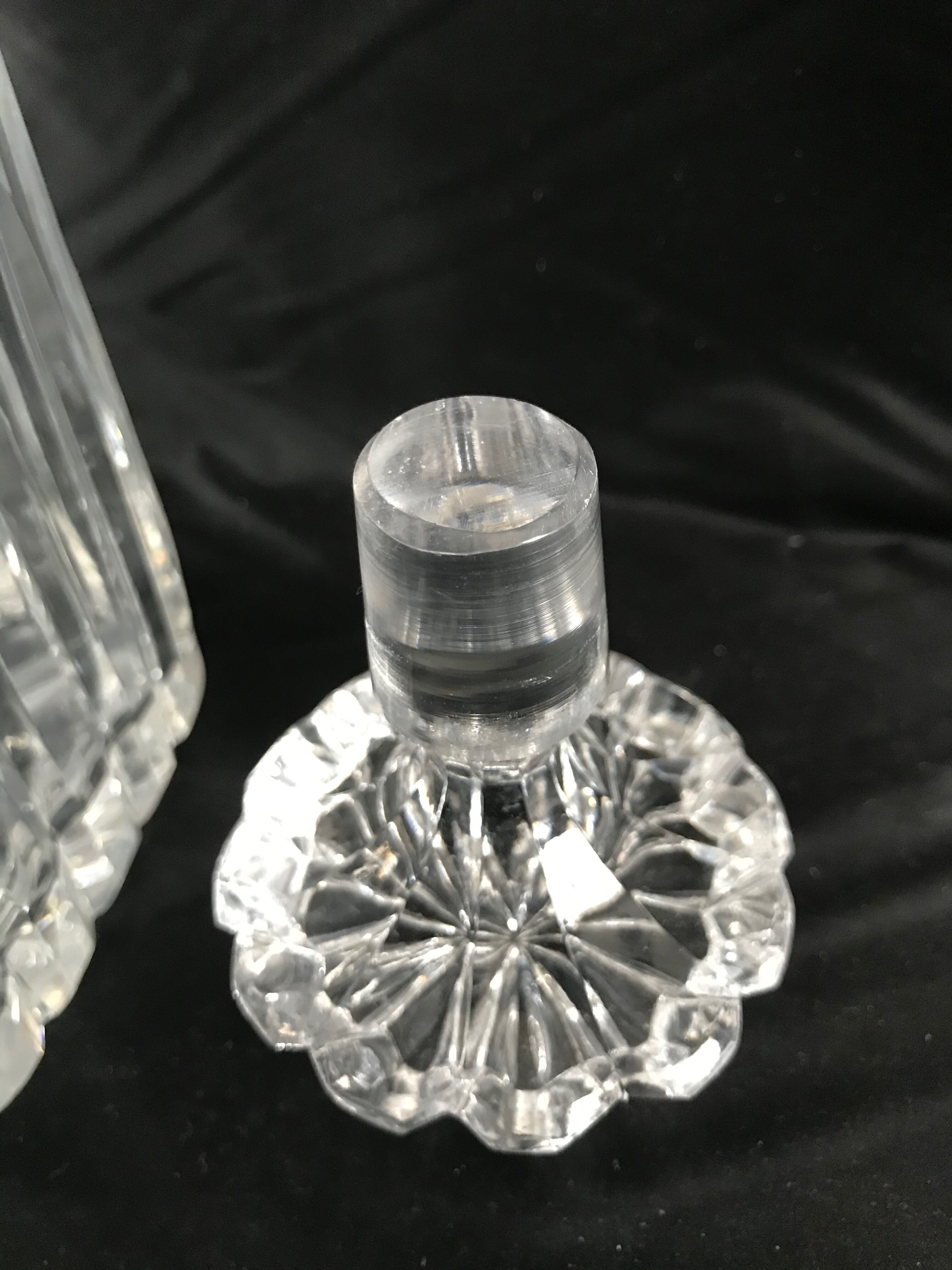 Cut crystal whisky decanter