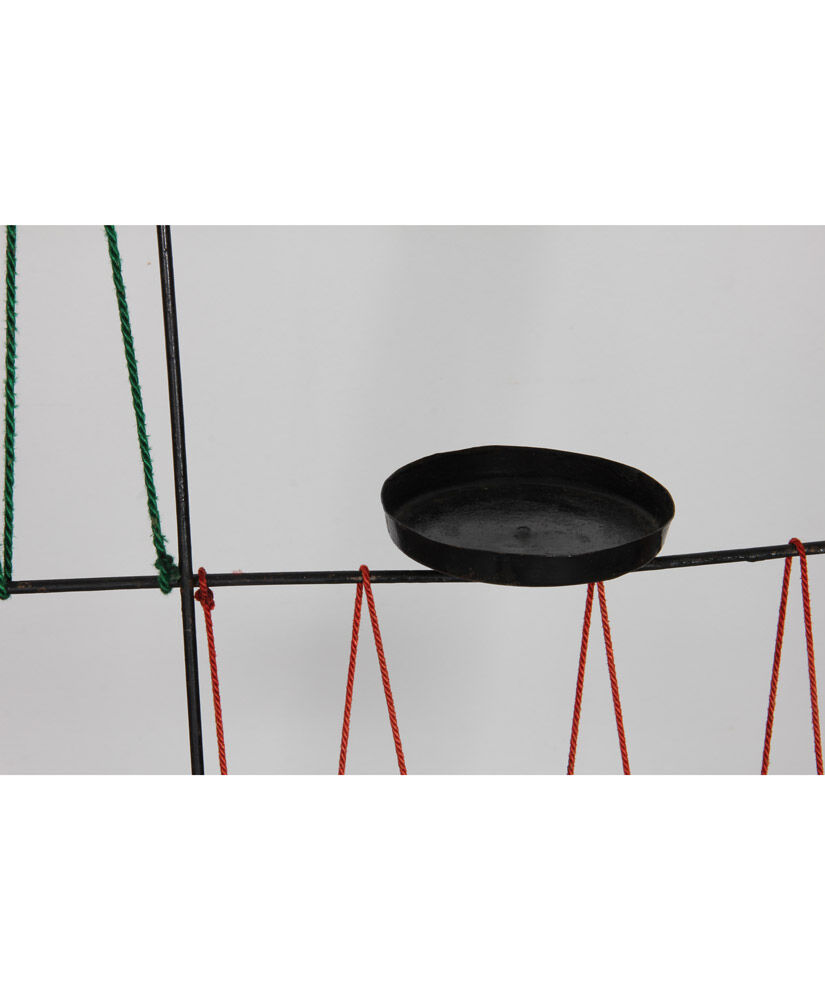 Vintage metal claustra, Czech design from the 1960s