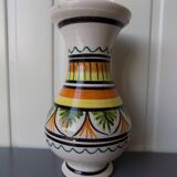 Earthenware vase with Breton decor (17 cm)