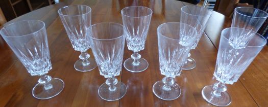 8 verre à vin en cristal de Bayel cristallerie royale de Champagne dans leurs boites d’origines