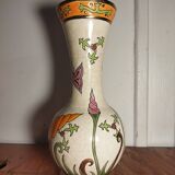 Longwy enamel vase