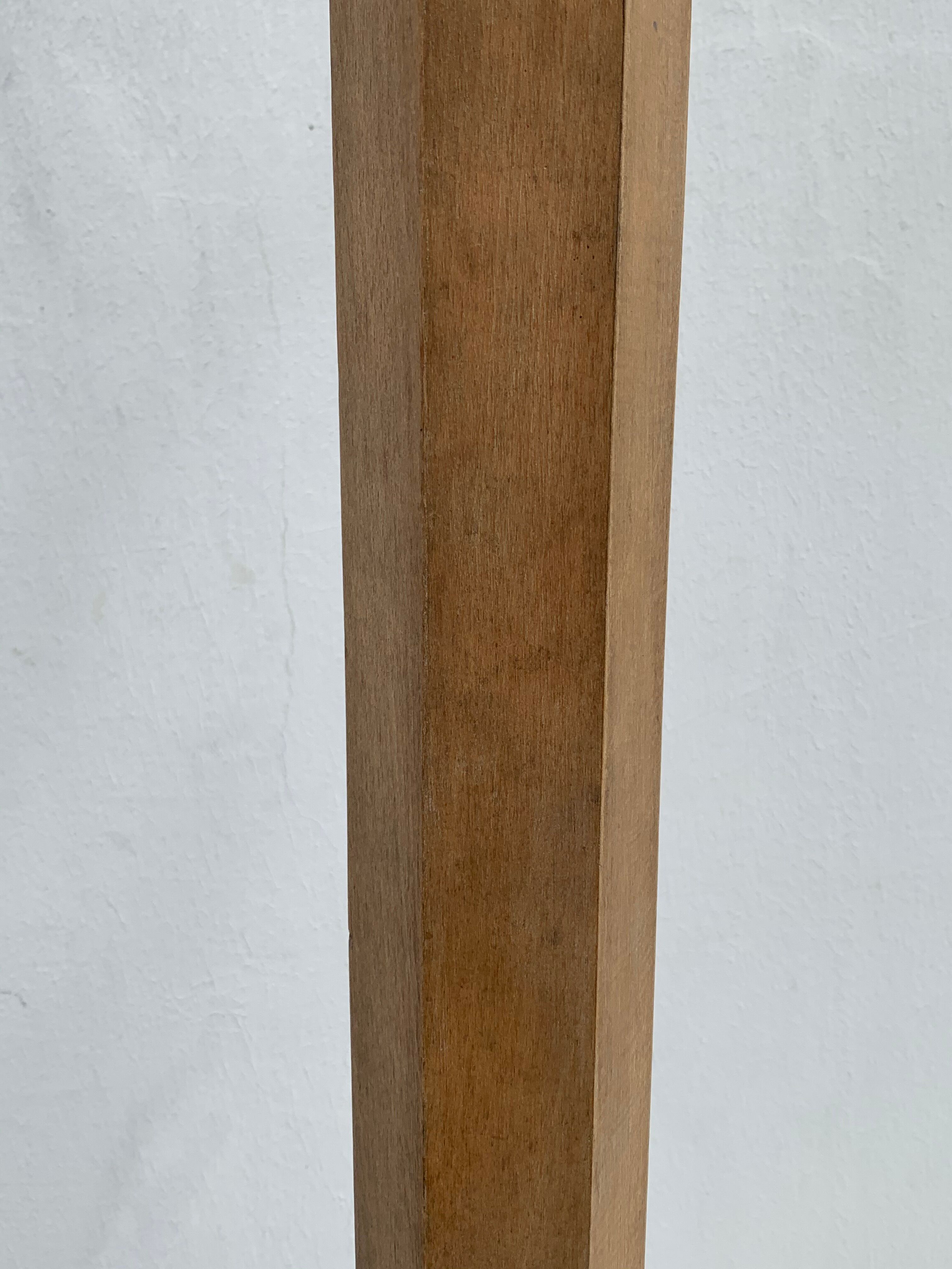 Portemanteau parrot wood tripod 12 black balls Stella 1960