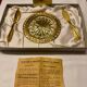 Caviar service in 24-carat gold frame, Fabiora – Paris