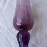 Bubbled glass bud vase