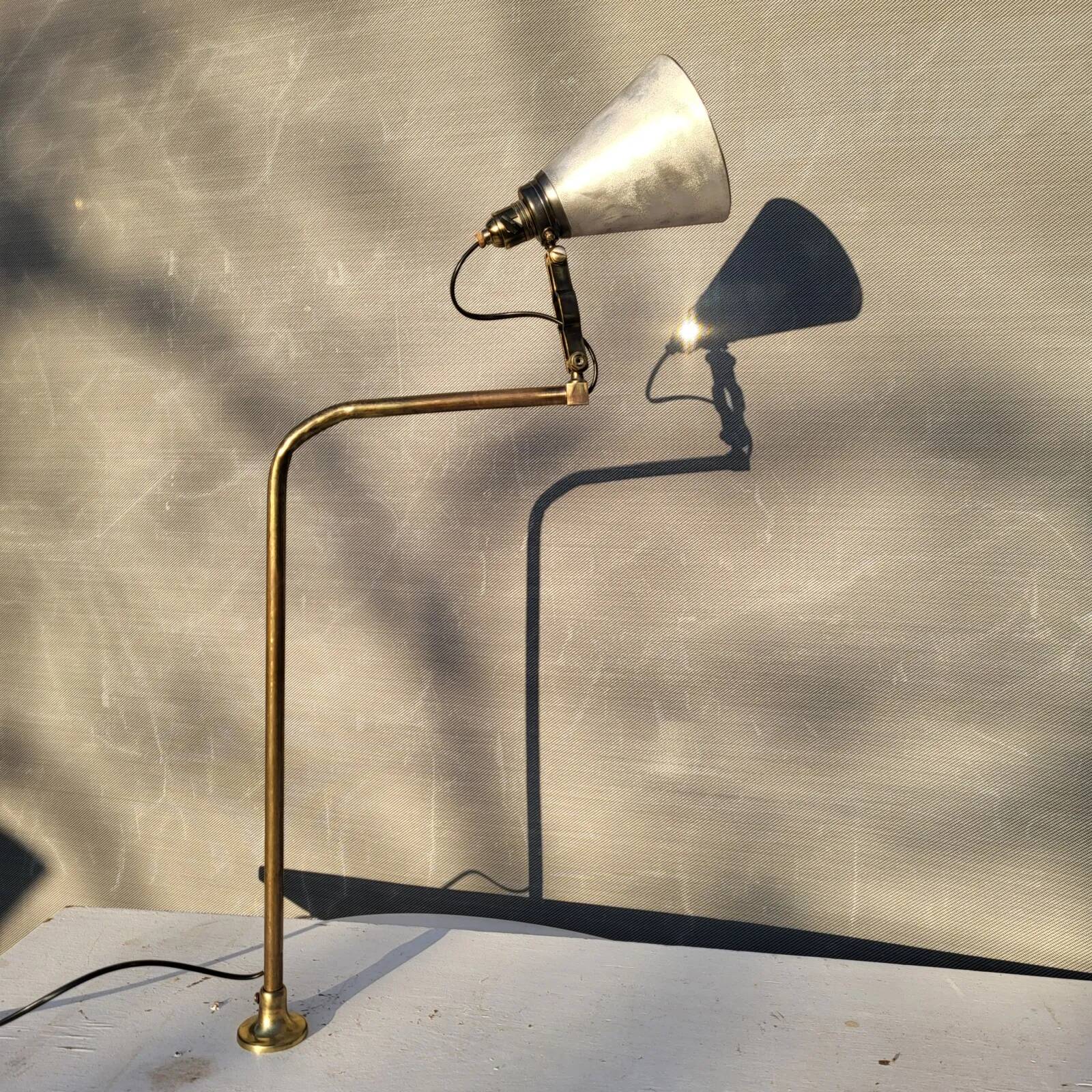 Mid-century architect's handcrafted lamp