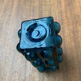 Bubble glass vase from the mid-century Scandinavian space age by Wilhelm Braun-Feldweg for Hirschberg, 1960s.