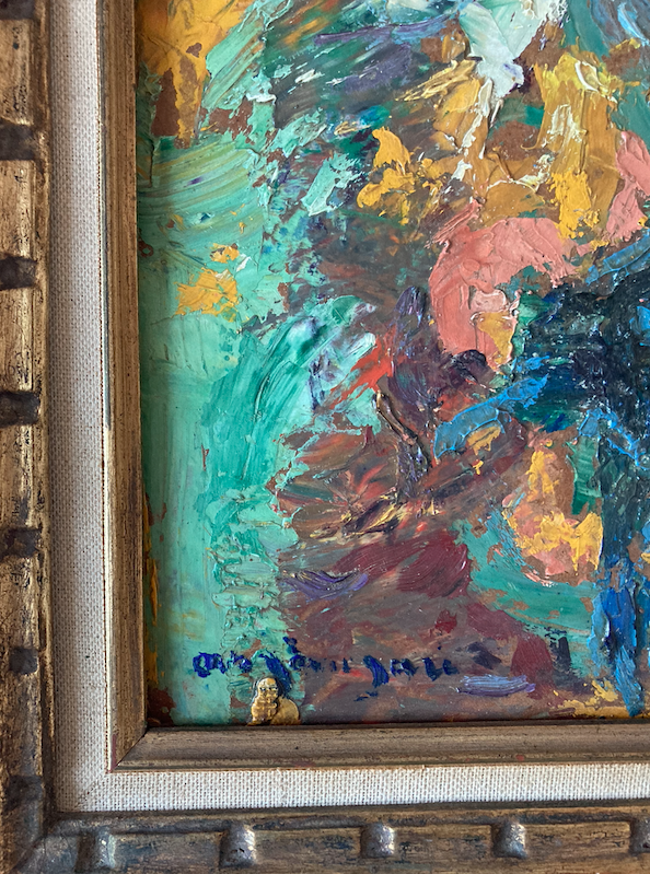 Painting - Bouquet of flowers - golden cade