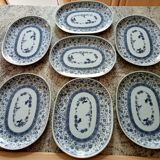Un lot de 7 assiettes japonaises