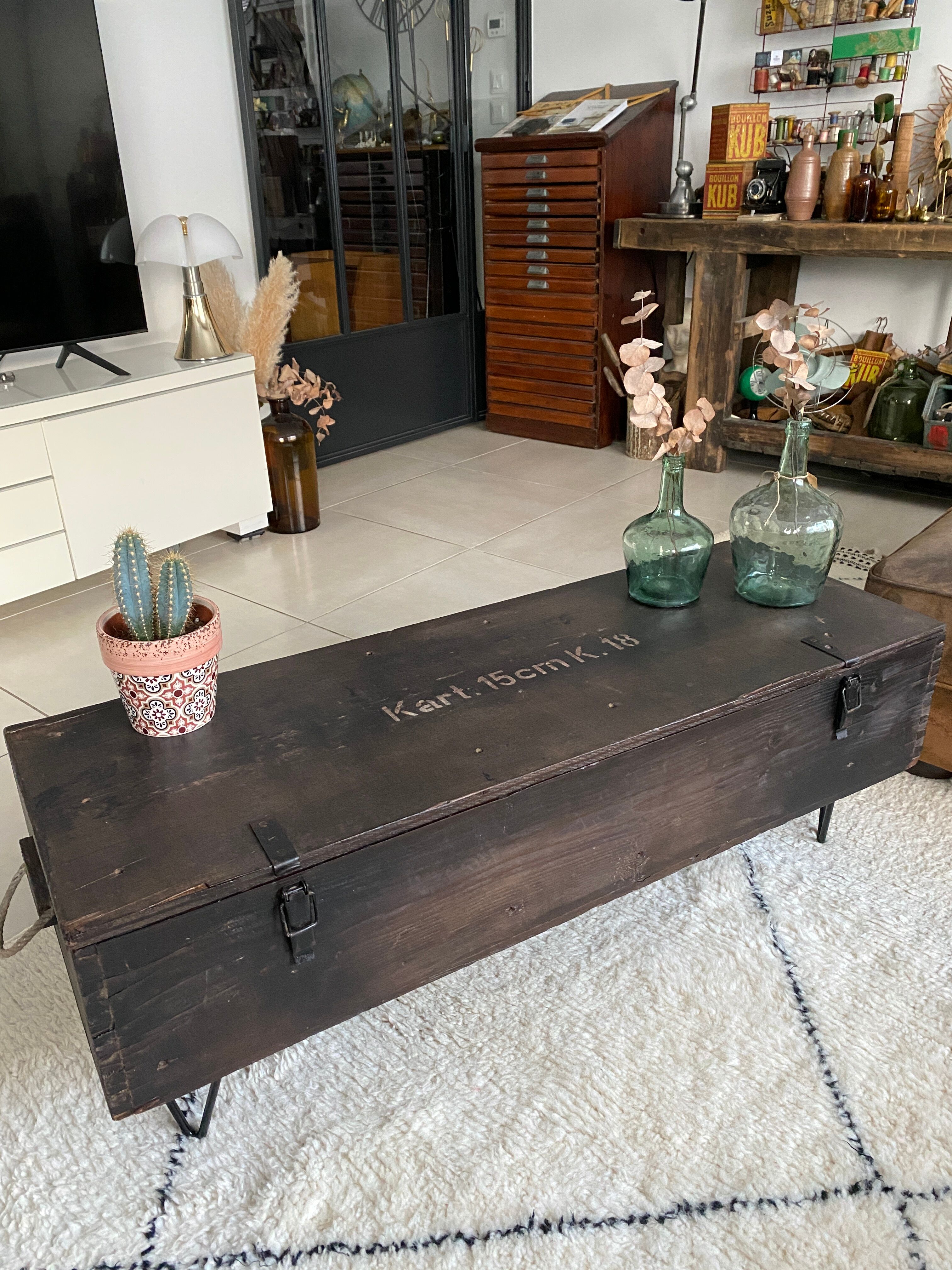 Table basse industrielle