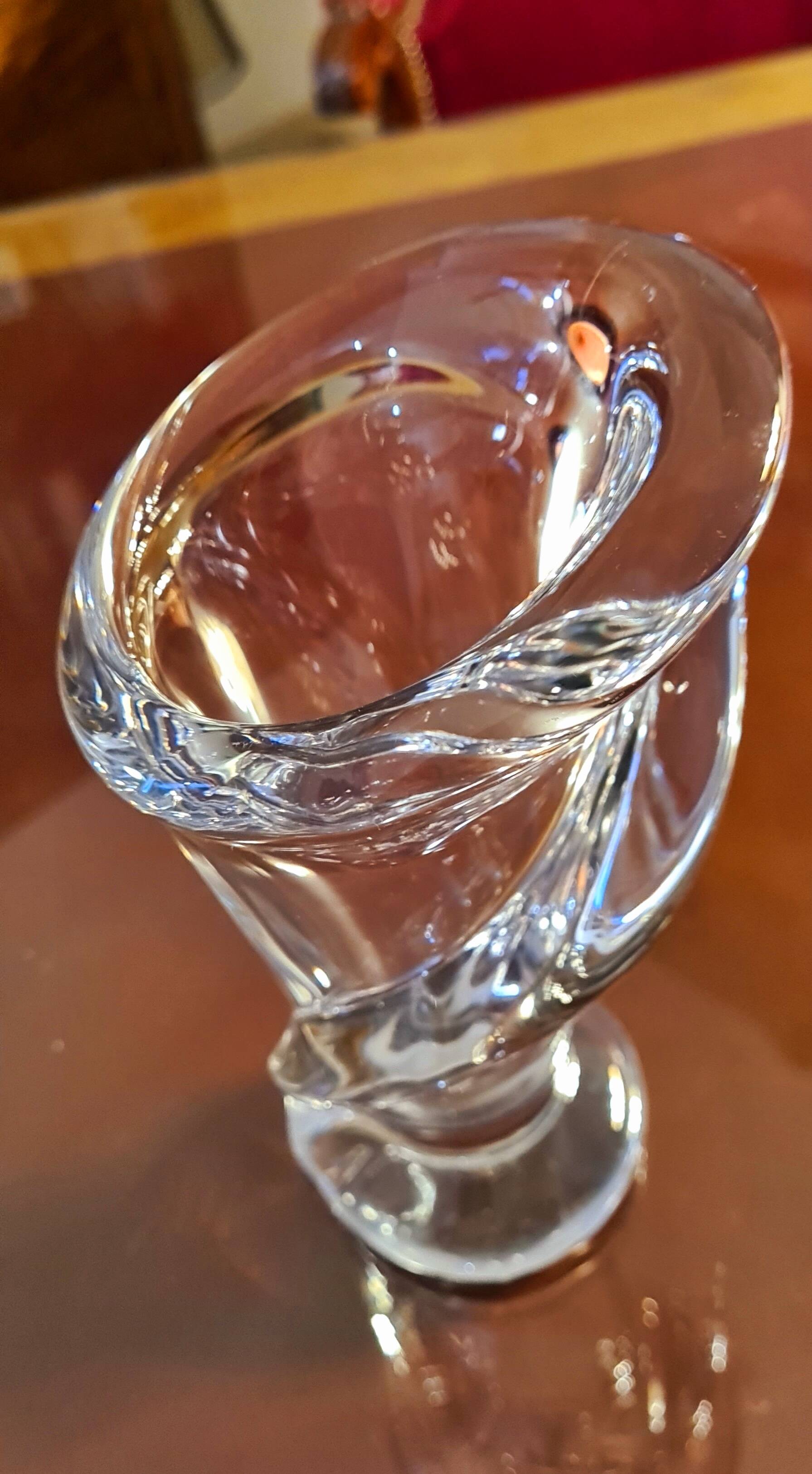 Vase en cristal de Vannes Le-Châtel