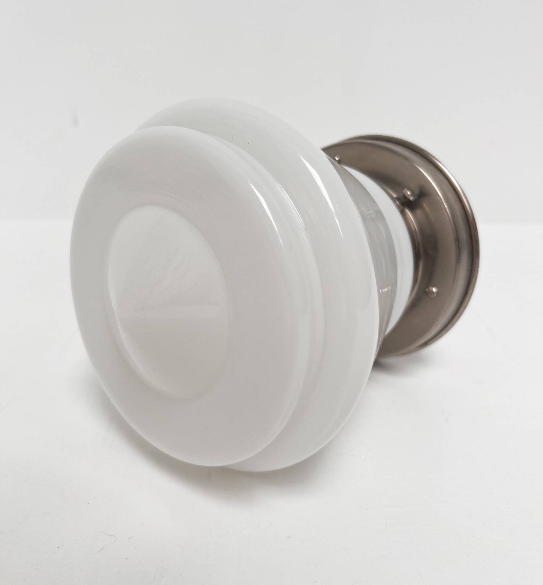 Opal glass Gispen ceiling lamp by GISO, 1960s