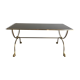 Neoclassical brass style coffee table with dolphin head decoration