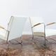 Bauhaus style armchairs, 1950s, Poland, set of 2