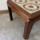 Coffee Table in Teak and Tiles
