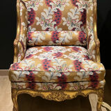 Pair of gilded armchairs
