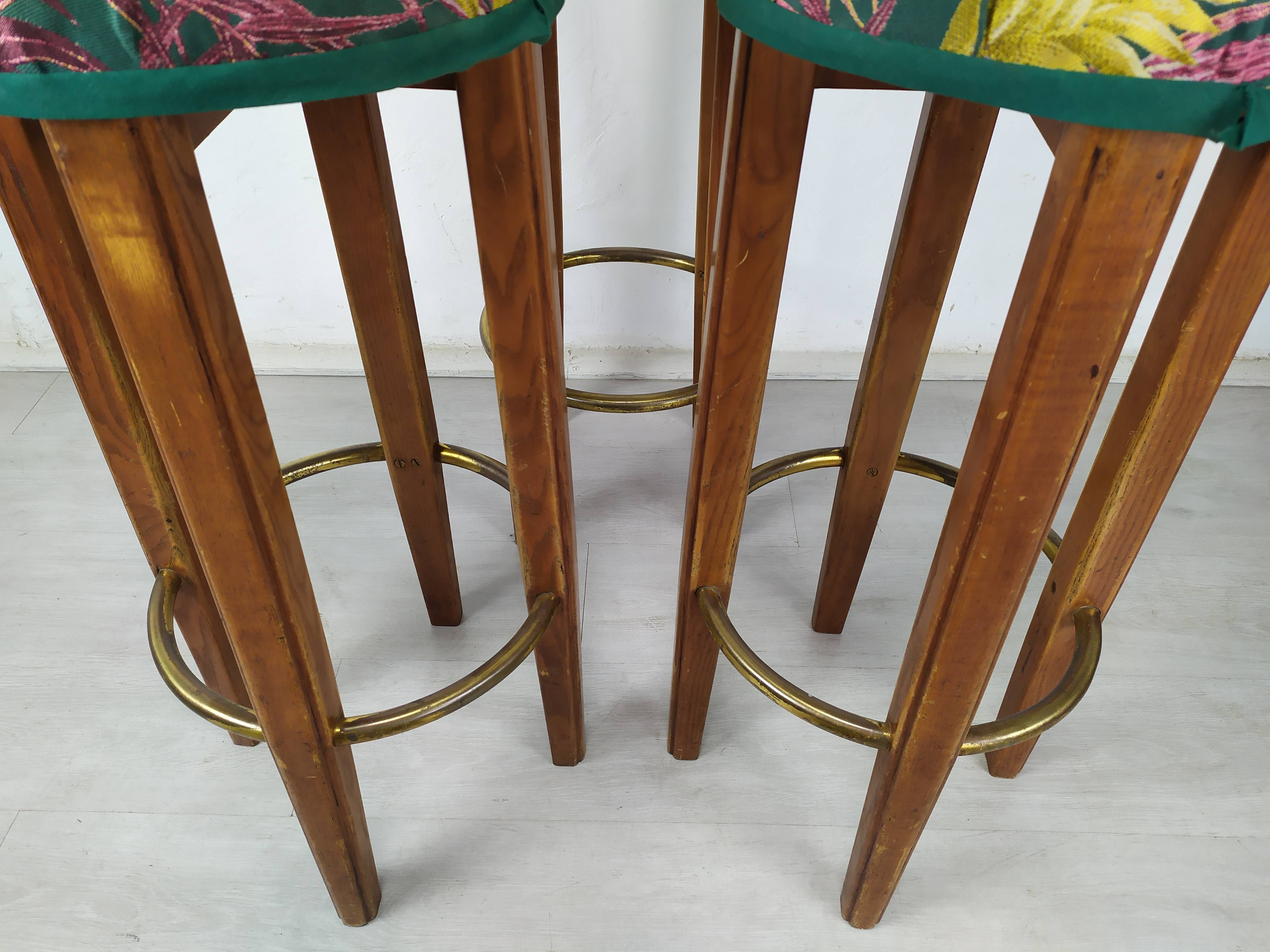 3 art deco bar stools