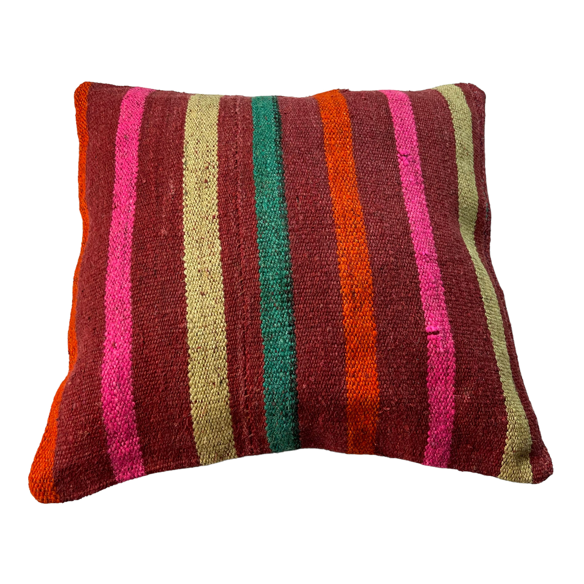 Vintage turkish kilim cushion cover, 40 x 40 cm