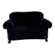 Art Deco velvet sofa