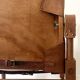 Safari armchair in wood & cognac leather by Wilhelm Kienzle for Wohnbedarf 1950