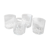 4 70's whiskey glasses