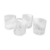 4 70's whiskey glasses