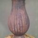Glazed terracotta lamp