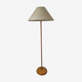 Lampadaire bois et laiton