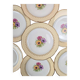 Set of 10 vintage dessert plates L’amandinoise Coopélia