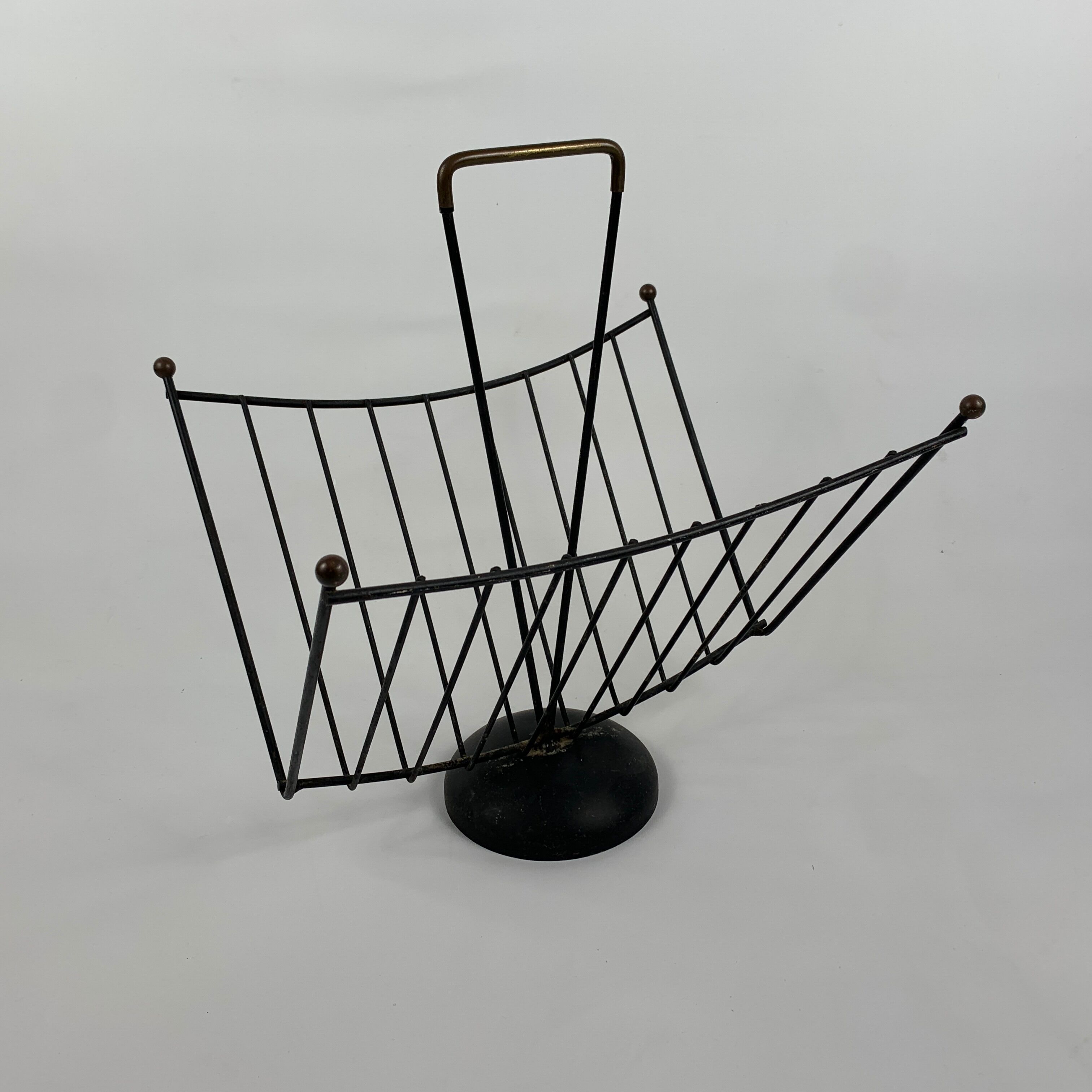 Magazine door Iron enhanced with vintage brass style 1950 1960