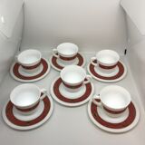 Small coffee cups with saucers