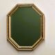 Vintage faux bamboo gilt mirror, 1980s.