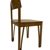 Vintage wooden chair 1980s minimalist design unique