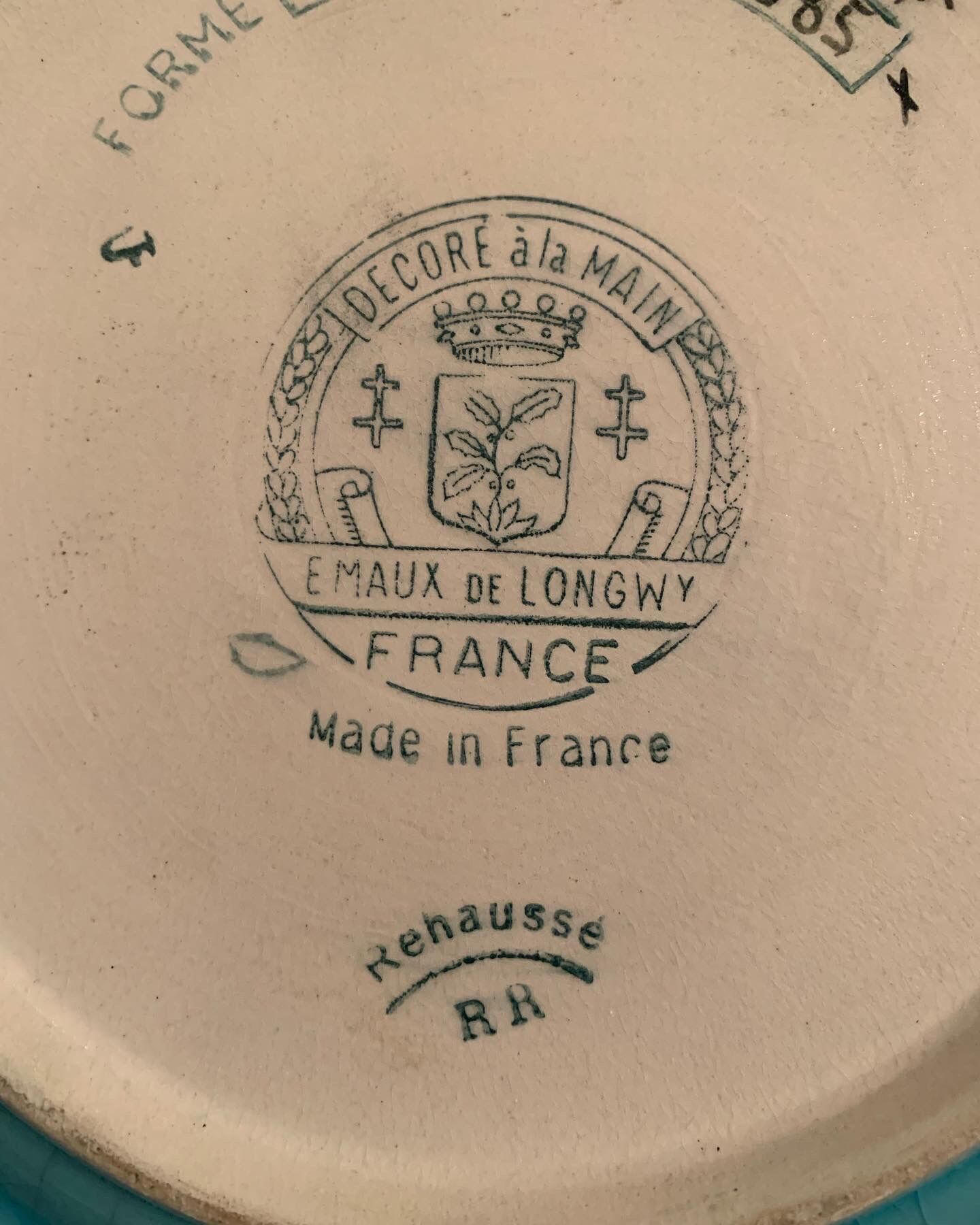 Longwy enamels plate