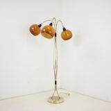 1960s brass floor lamp Czechoslovakia