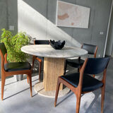 4 scandinavian teak chairs