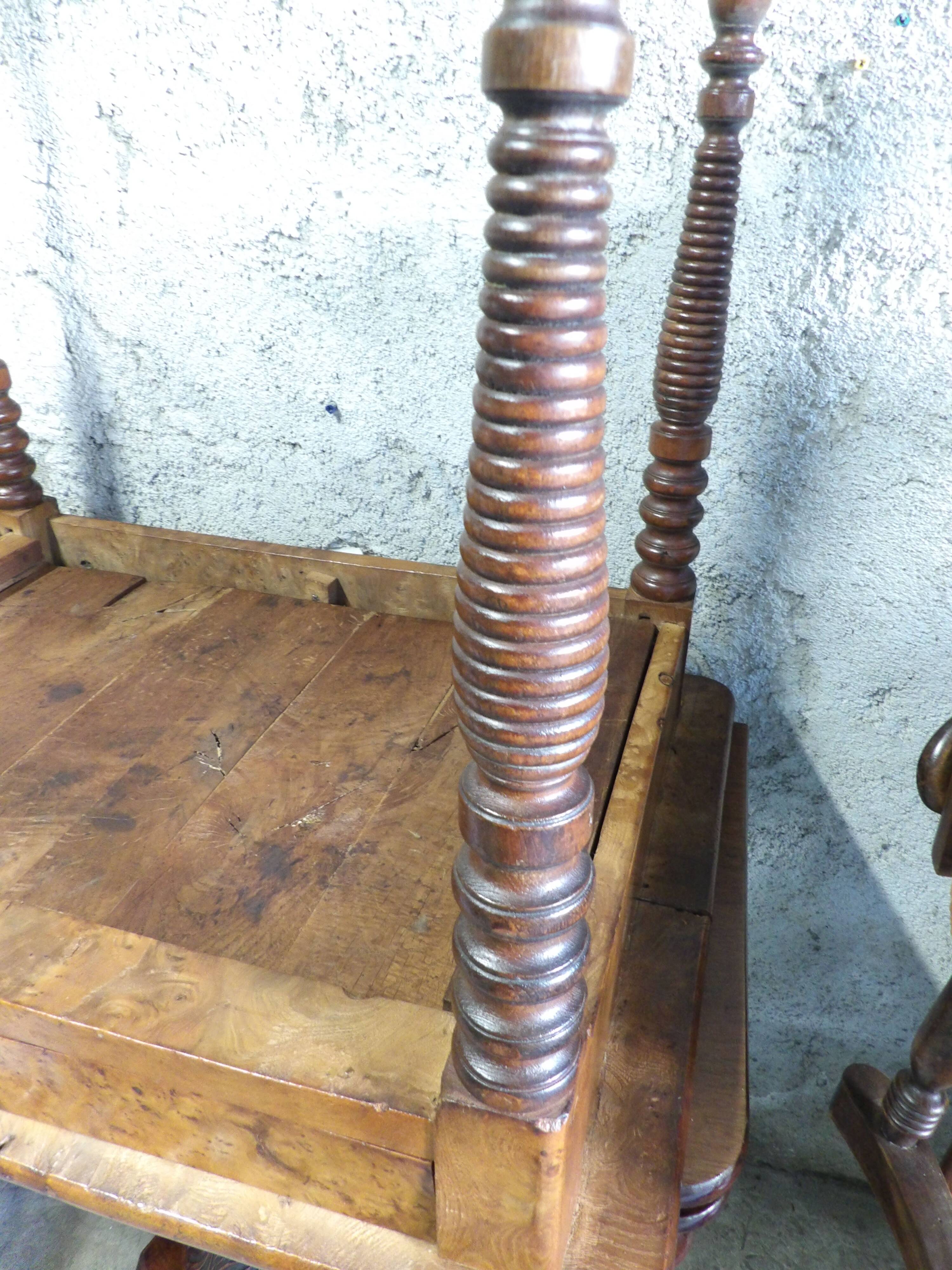 Small table with turned legs, 19th century