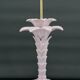 Lampe Palmier en céramique rose nacrée, Italie, circa 1960