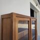 Vitrine parisienne d'école en chêne, 1950
