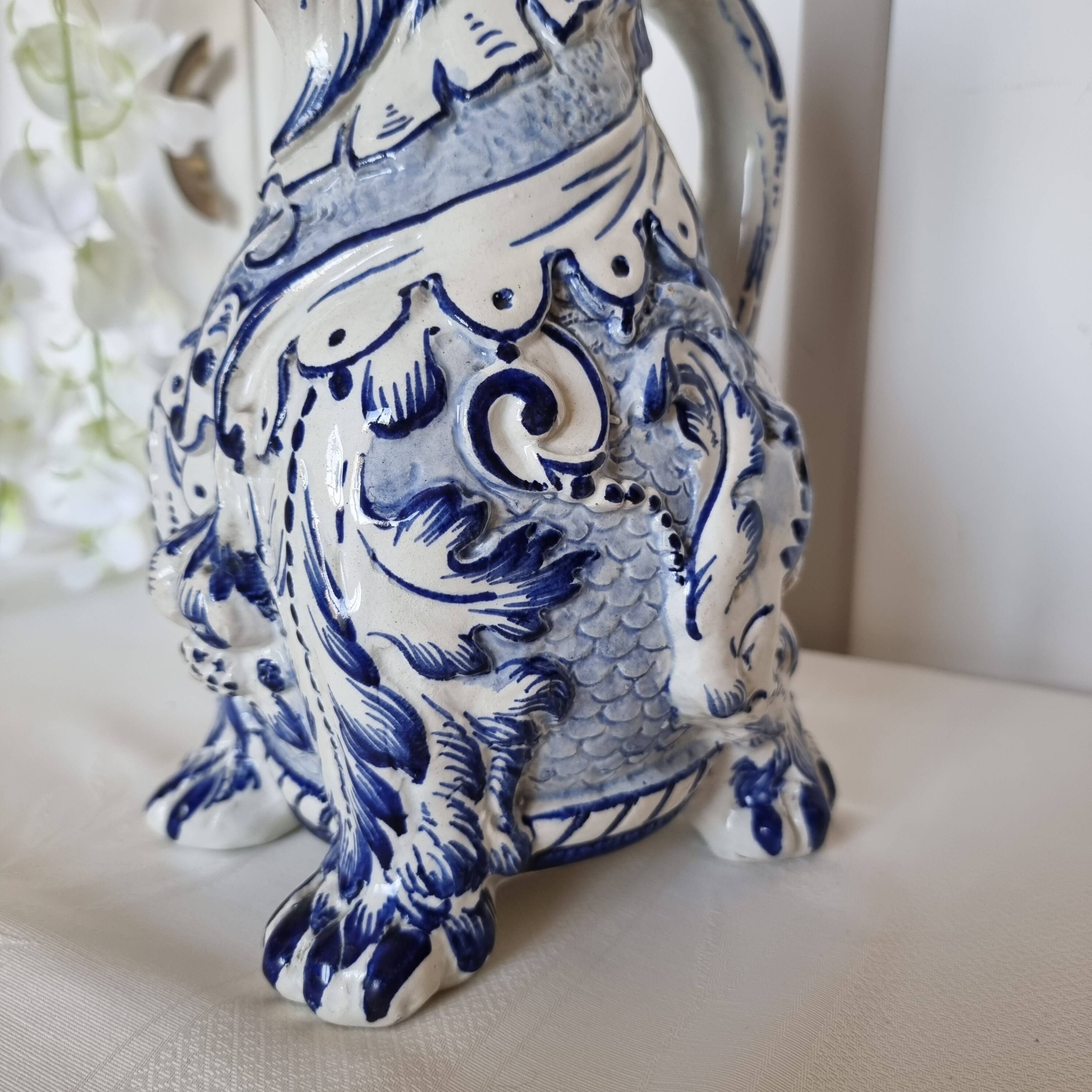 Aquamanil Pitcher with Chimera by Émile Gallé, 1890-1900