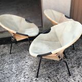 Lusch “Balloon” armchairs by Lusch Erzeugnis Design 1960s