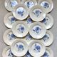 Old plates digoin pink blue