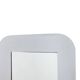 Rectangular mirror, polished metal. Italy, 1970s