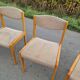 Set of 6 vintage beech chairs to clean or reupholster