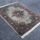 Oriental carpet Punjab India. Handmade: 1.26 X 1.64 m
