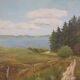 Painting „The Road to the Lake”, Danish design, 1980s, by Karin Hermansen