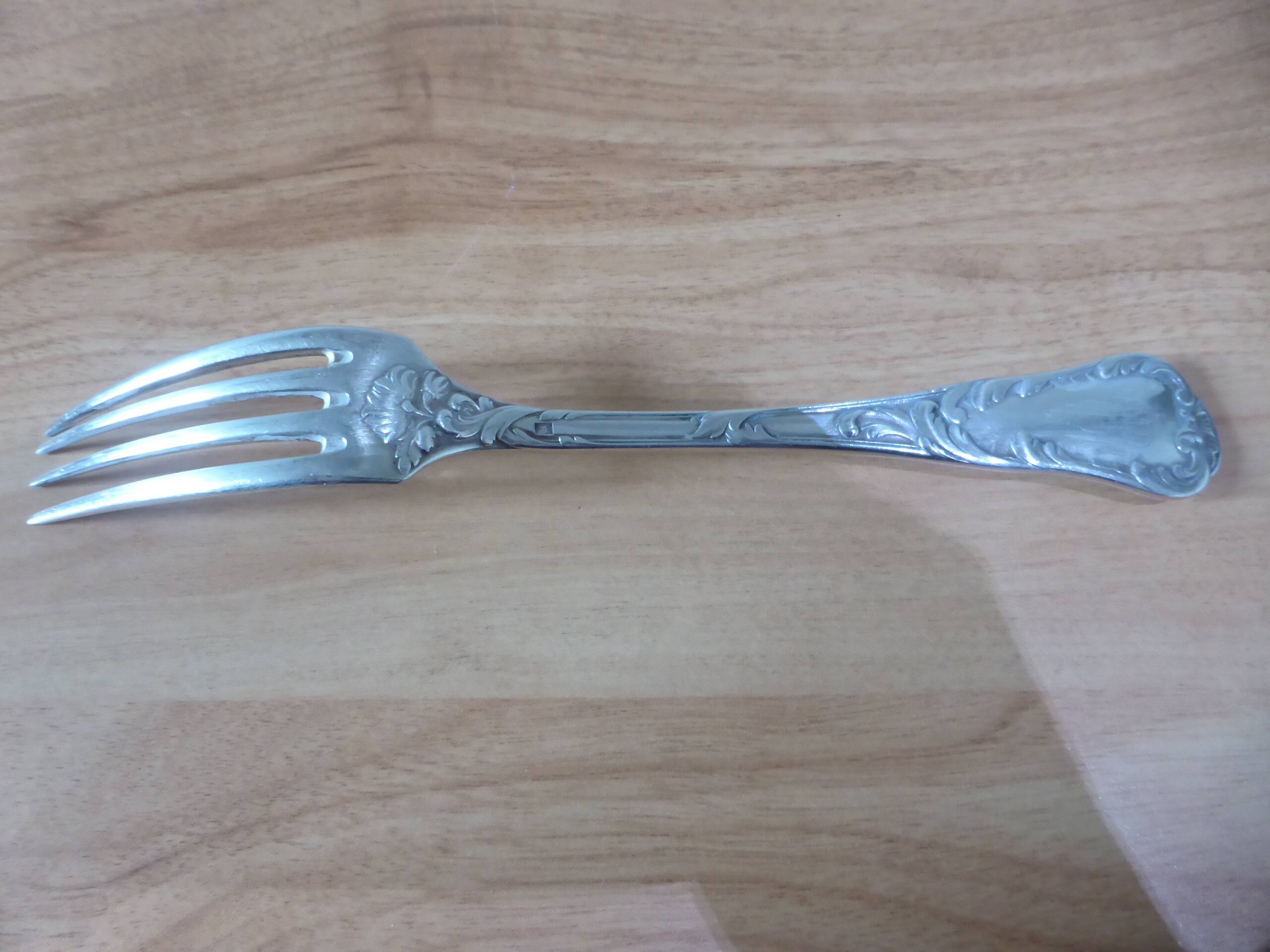 Silver-plated metal fork Christofle 240556