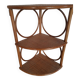 Bamboo rattan corner shelf